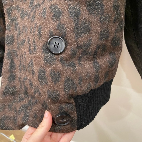 Sea New York / leopard leather bomber jacket - Picture 5 of 6
